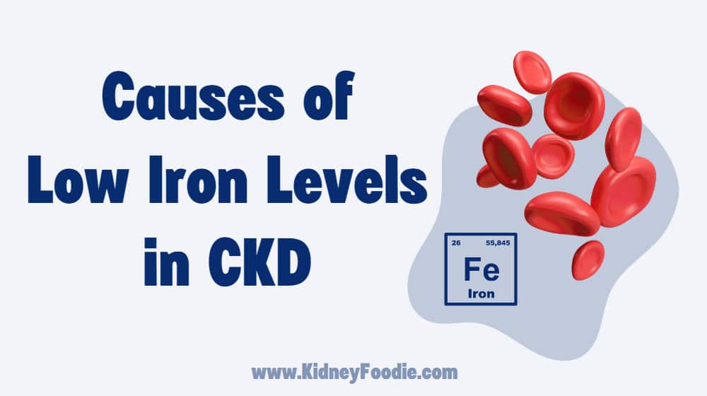 causes of low iron levels in CKD