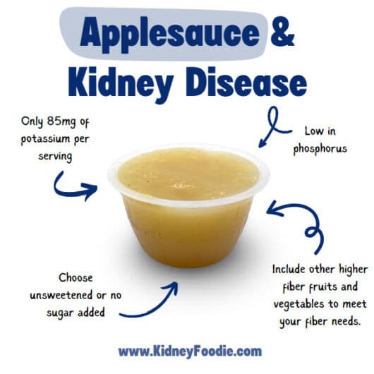applesauce and kidney disease