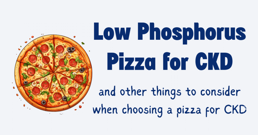 Low Phosphorus Frozen Pizza for CKD