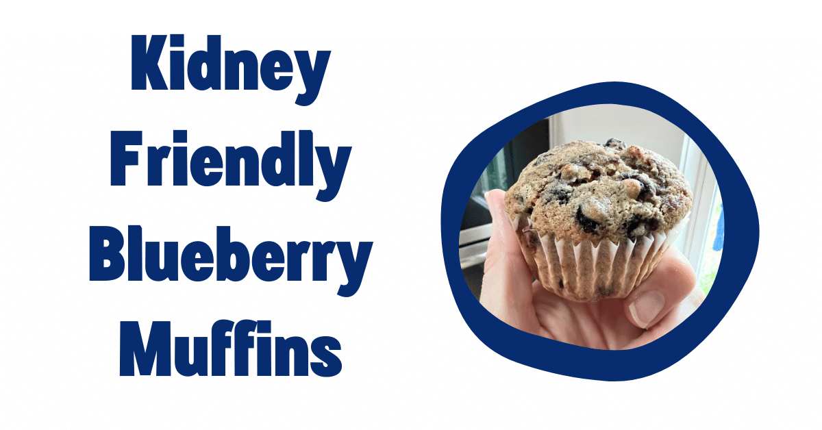 kidney friendly blueberry muffins
